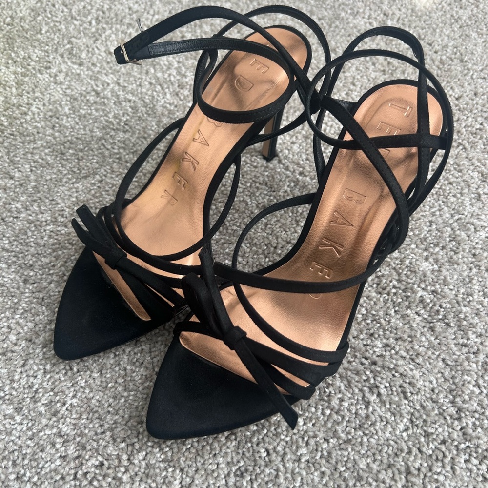 Ted Baker Black Strappy Heels